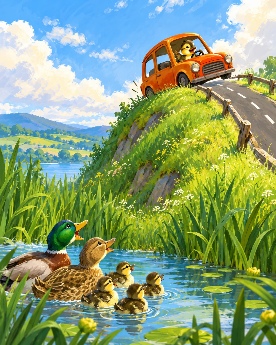 Illustration for A Duck Named Simon